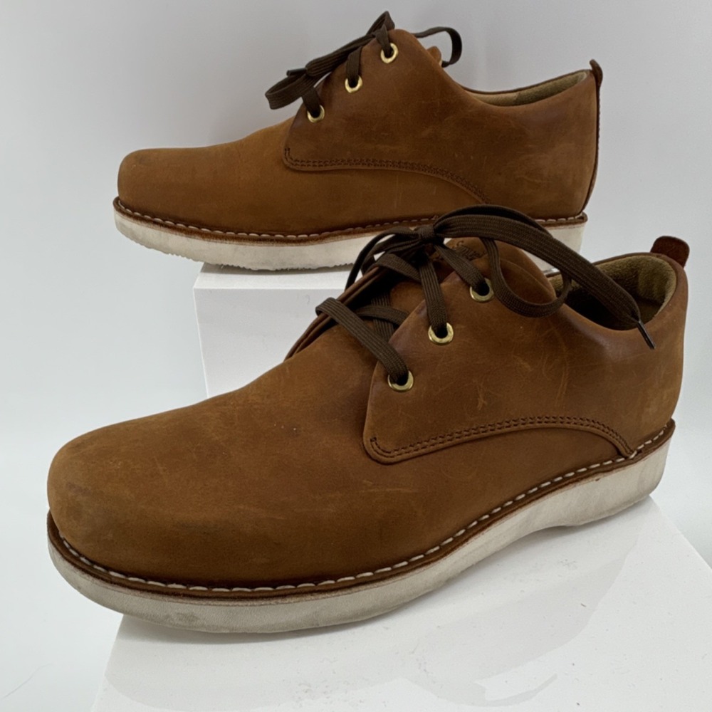 Samuel Hubbard Brown Nubuck Leather‎ Vibram Sole Oxford Lace-Up Shoes Men US 11